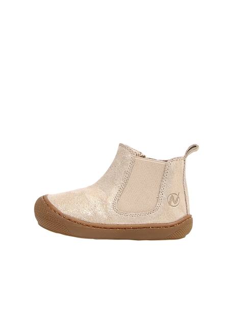 Baby Chelsea-Boots SALLY NATURINO braun+gold 8