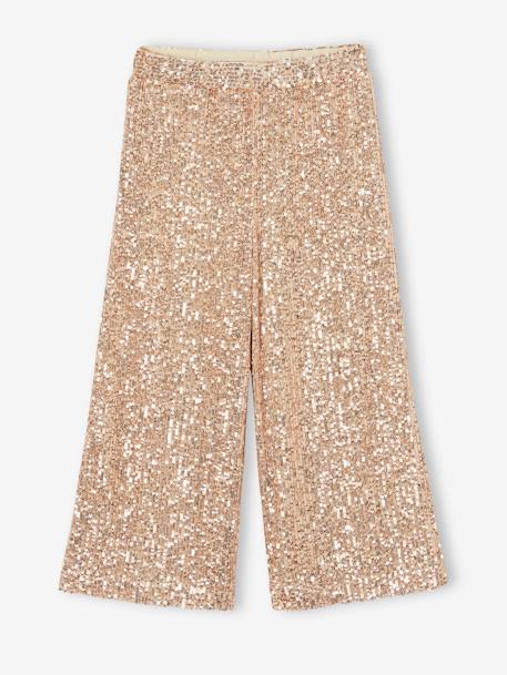 Festliche weite Mädchen Hose mit Pailletten BASIC goldene pailletten capsule 2