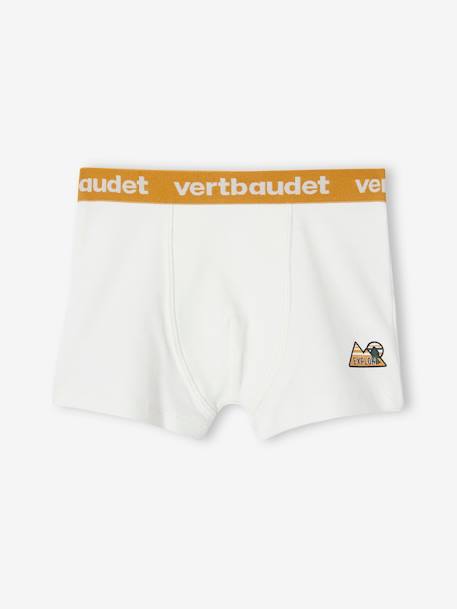 Bio-Kollektion: 5er-Pack Jungen Boxershorts aus Stretch wollweiß 2