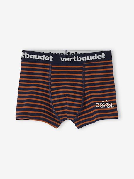 Bio-Kollektion: 5er-Pack Jungen Boxershorts mit Streifen, Stretch wollweiß 3