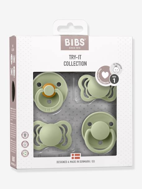 4-teiliges Beruhigungssauger-Set TRY IT BIBS beige+blush+salbeigrün 9