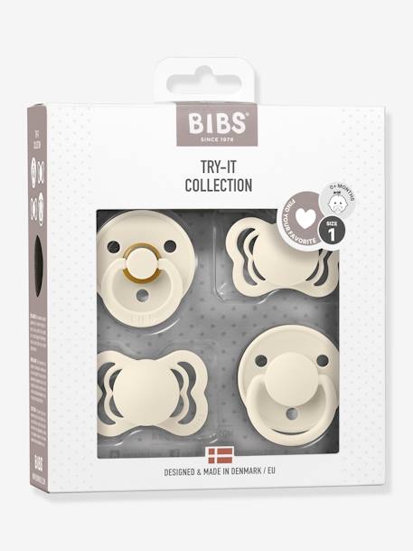 4-teiliges Beruhigungssauger-Set TRY IT BIBS beige+blush 3