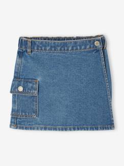 Maedchenkleidung-Röcke-Mädchen Cargo-Skort aus Denim