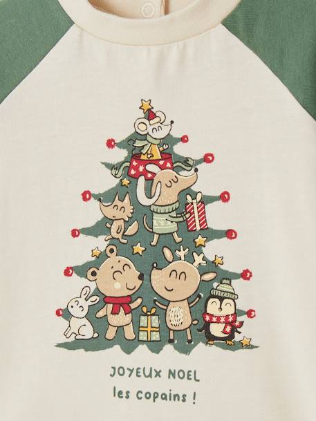 Weihnachtliches Baby Shirt Oeko-Tex vanille 2