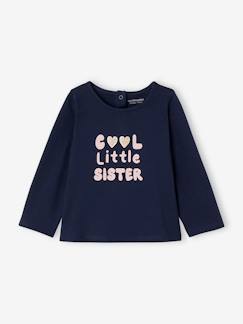 Babymode-Shirts & Rollkragenpullover-Shirts-Baby Shirt COOL LITTLE SISTER BASIC Oeko-Tex