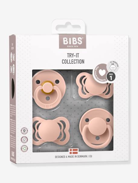 4-teiliges Beruhigungssauger-Set TRY IT BIBS beige+blush 6