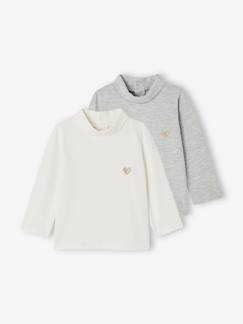 Babymode-Shirts & Rollkragenpullover-Rollkragenpullover-2er-Pack Baby Rollkragenshirts Basics Oeko-Tex