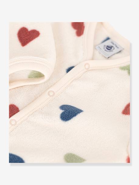 Baby Strampler mit Herzen PETIT BATEAU beige 3