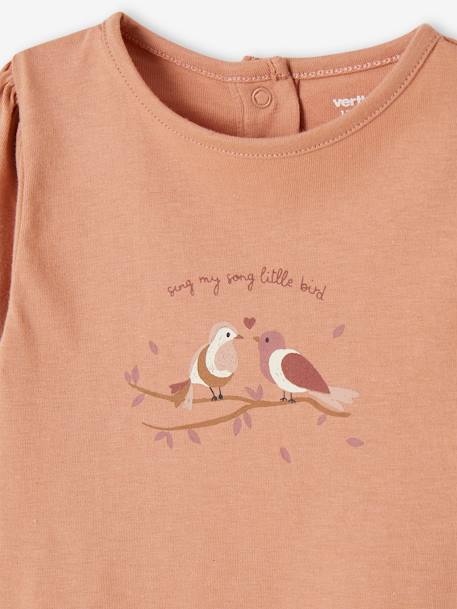 Baby Blusenshirt mit Vogelprint, Bio-Baumwolle tonfarben 2