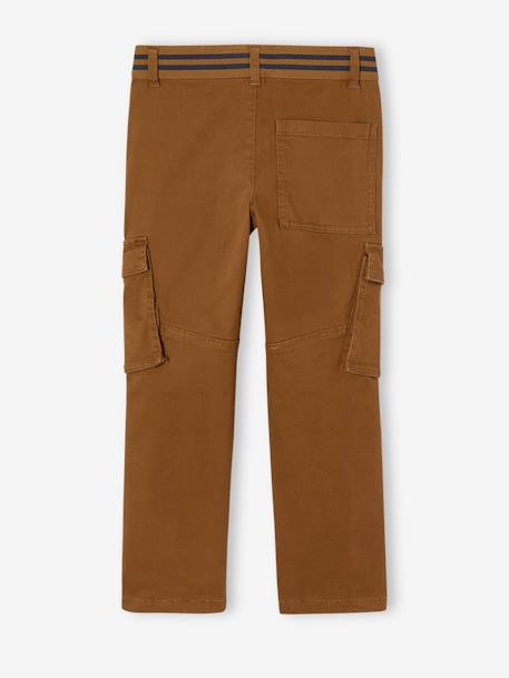 Jungen Cargohose mit geradem Bein, Hüftweite REGULAR bronze+nachtblau 4