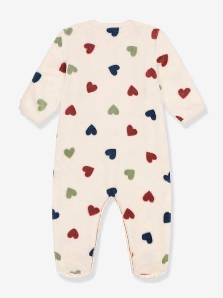 Baby Strampler mit Herzen PETIT BATEAU beige 2