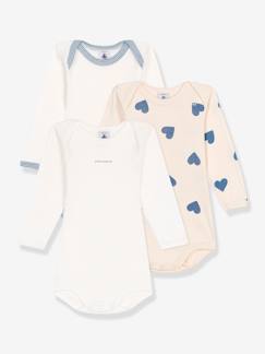 -3er-Pack Baby Schlupfbodys PETIT BATEAU