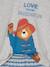 Kinder Schlafanzug gestreift PADDINGTON grau meliert/blau 4