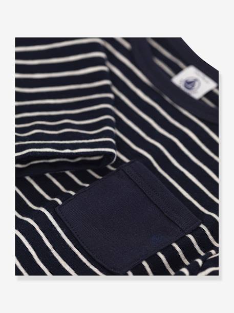 Baby Shirt aus Jersey PETIT BATEAU marine gestreift 2