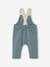 Baby Latzhose aus Sweatware graublau 2