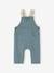 Baby Latzhose aus Sweatware graublau 1