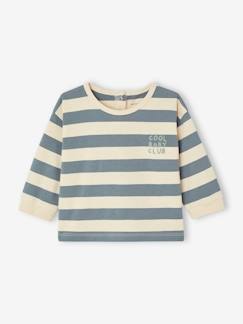 Babymode-Shirts & Rollkragenpullover-Shirts-Baby Streifenshirt aus Bio-Baumwolle