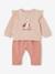 Baby-Set: Sweatshirt & Hose beige+beige meliert+rosa+rosa nude+wollweiß 14