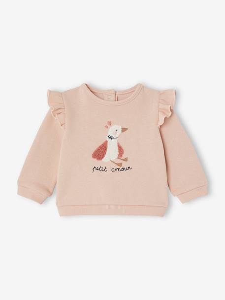 Baby-Set: Sweatshirt & Hose beige+beige meliert+rosa+rosa nude+wollweiß 15