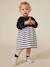 Mädchen Baby Kleid, 2-in-1-Look PETIT BATEAU Oeko-Tex marine 4