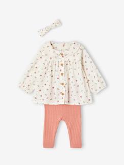 Mädchen Baby-Set: Bluse, Leggings & Haarband  [numero-image]