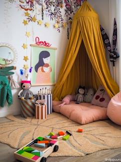 -Kinderzimmer Teppich Natural Monstera-Blatt LORENA CANALS