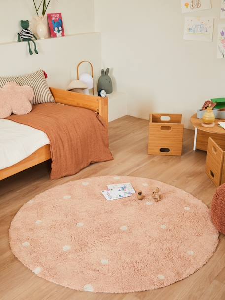 Runder Kinderzimmer Teppich Dot LORENA CANALS rosa 2