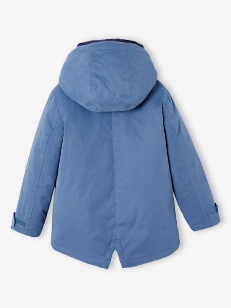 Jungen 3-in-1-Jacke mit Recycling-Polyester braun+dunkelblau/braun+elektrisch blau+graublau+khaki 34