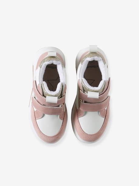 Mädchen High-Sneakers mit 2 Klettriemchen set rosa 4