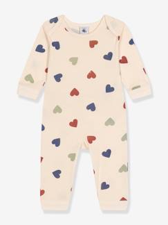 Babymode-Baby Strampler ohne Fuß PETIT BATEAU, Herzen