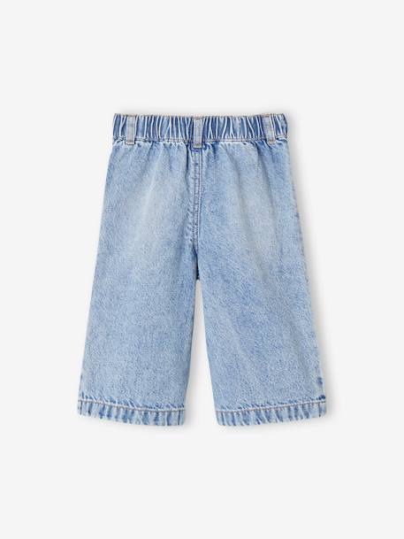 Weite Mädchen Baby Jeans mit Kontrasteffekt, Bundweite verstellbar blue stone 2