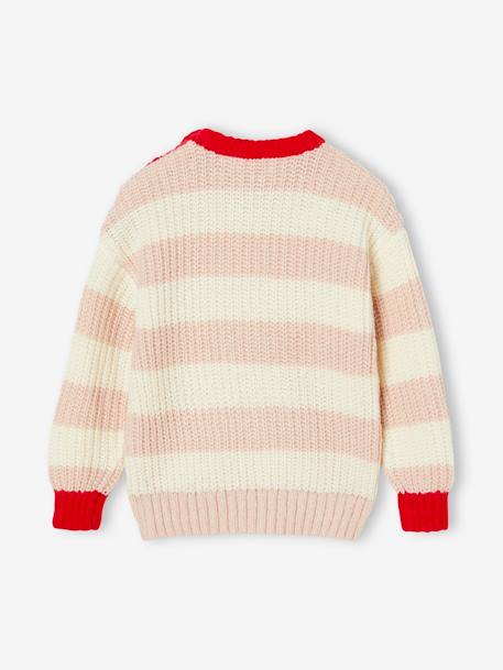 Mädchen Pullover Mama-Tochter-Capsule STREIFENLIEBE Oeko-Tex rosa gestreift 2