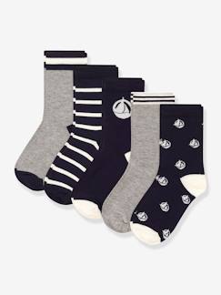 Jungenkleidung-5er-Pack Jungen Socken PETIT BATEAU Oeko-Tex