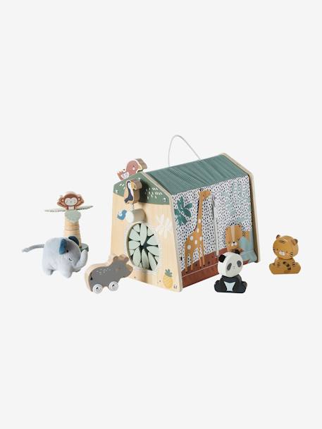 Baby Activity-Haus mit Tieren TANSANIA, Holz FSC® beige 6