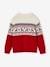 Kinder Weihnachtspullover mit Jacquardmuster Capsule FAMILY Oeko-Tex marine+rot 6