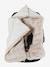 Warmer Baby Ausfahrsack aus Webpelz & Musselin beige bedruckt/hygge 7