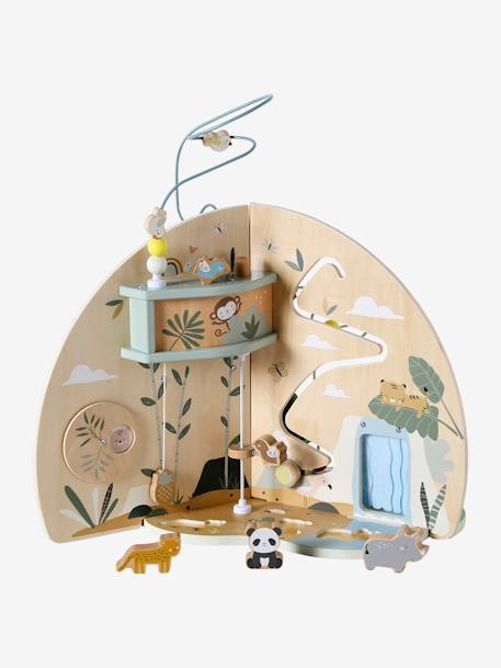 Baby Activity-Center mit 3 Spielwelten, Holz FSC© natur 16