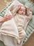 Warmer Baby Ausfahrsack aus Webpelz & Musselin beige bedruckt/hygge 5