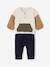 Baby-Set: Sweatshirt & Cordhose vanille+wollweiß 1