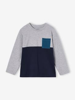 Jungenkleidung-Jungen Shirt Colorblock Oeko-Tex, personalisierbar