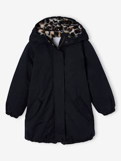 Maedchenkleidung-Mädchen Winterjacke mit Kapuze, Wattierung Recycling-Polyester