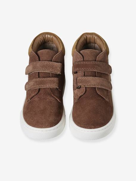 Jungen Klett-Sneakers aus Leder braun+marine 4