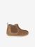 Weiche Baby Leder-Boots mit Reißverschluss und Gummizug camel+marine 2