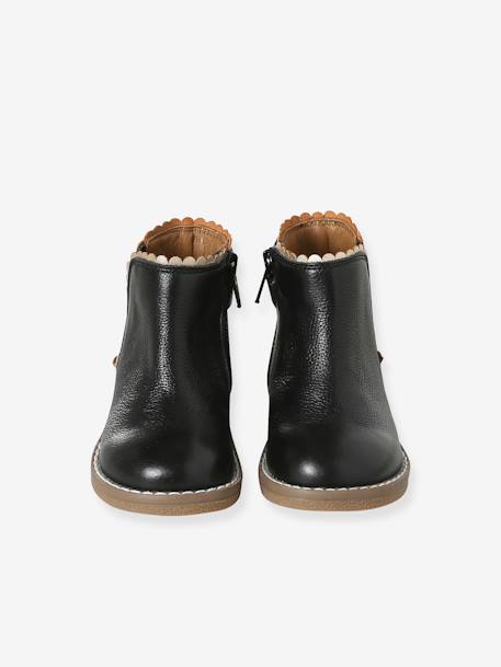 Mädchen Baby Boots mit Dehneinsatz camelfarben+marine+schwarz 20