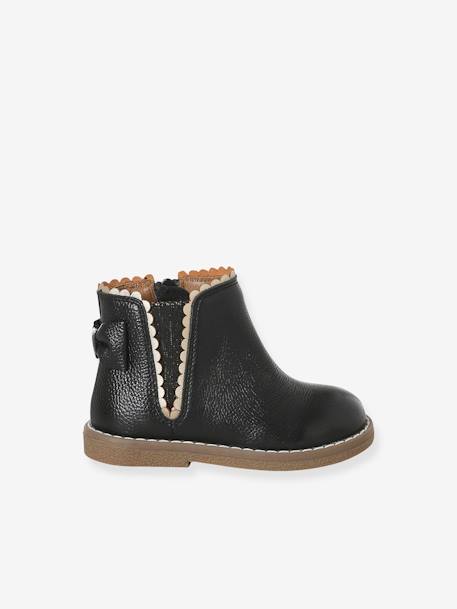 Mädchen Baby Boots mit Dehneinsatz camelfarben+marine+schwarz 18