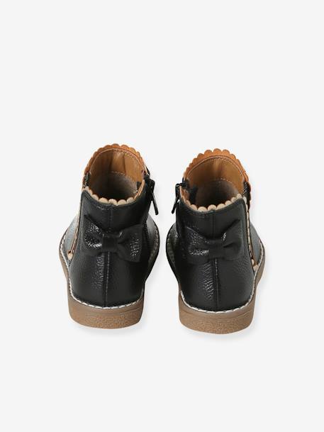 Mädchen Baby Boots mit Dehneinsatz camelfarben+marine+schwarz 23