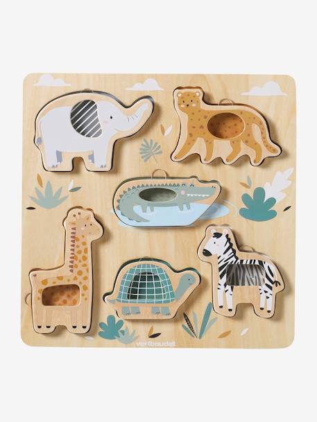 Baby 2-in-1-Puzzle TANSANIA aus Holz FSC® grün 3