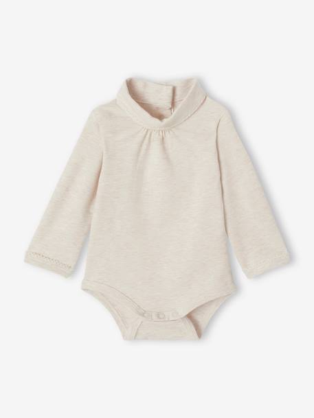 2er-Pack Baby Bodys, Langarm Oeko-Tex wollweiß 3