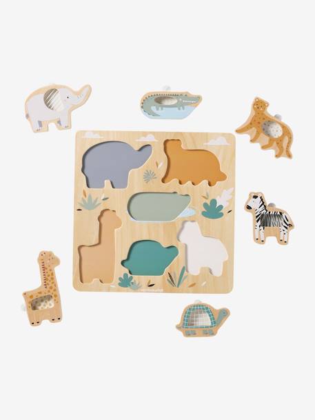 Baby 2-in-1-Puzzle TANSANIA aus Holz FSC® grün 5