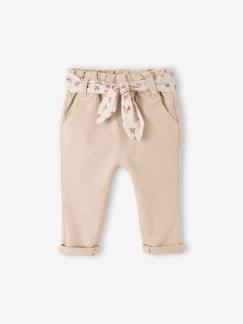 Babymode-Hosen & Jeans-Baby Hose mit Stoffgürtel